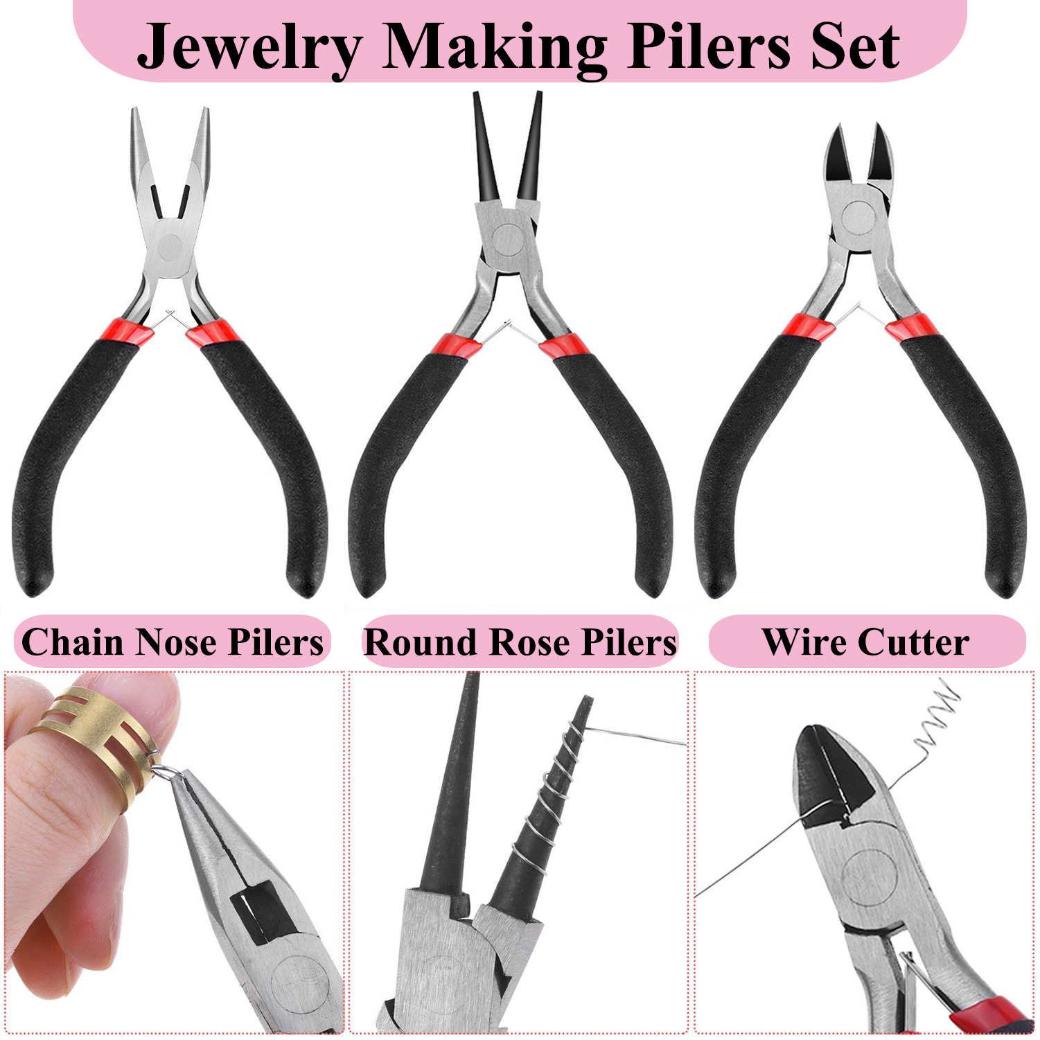 24Pcs Jewelry Making Tools Kit - Jewelry Making Round Nose Pliers 리뷰 및 가격