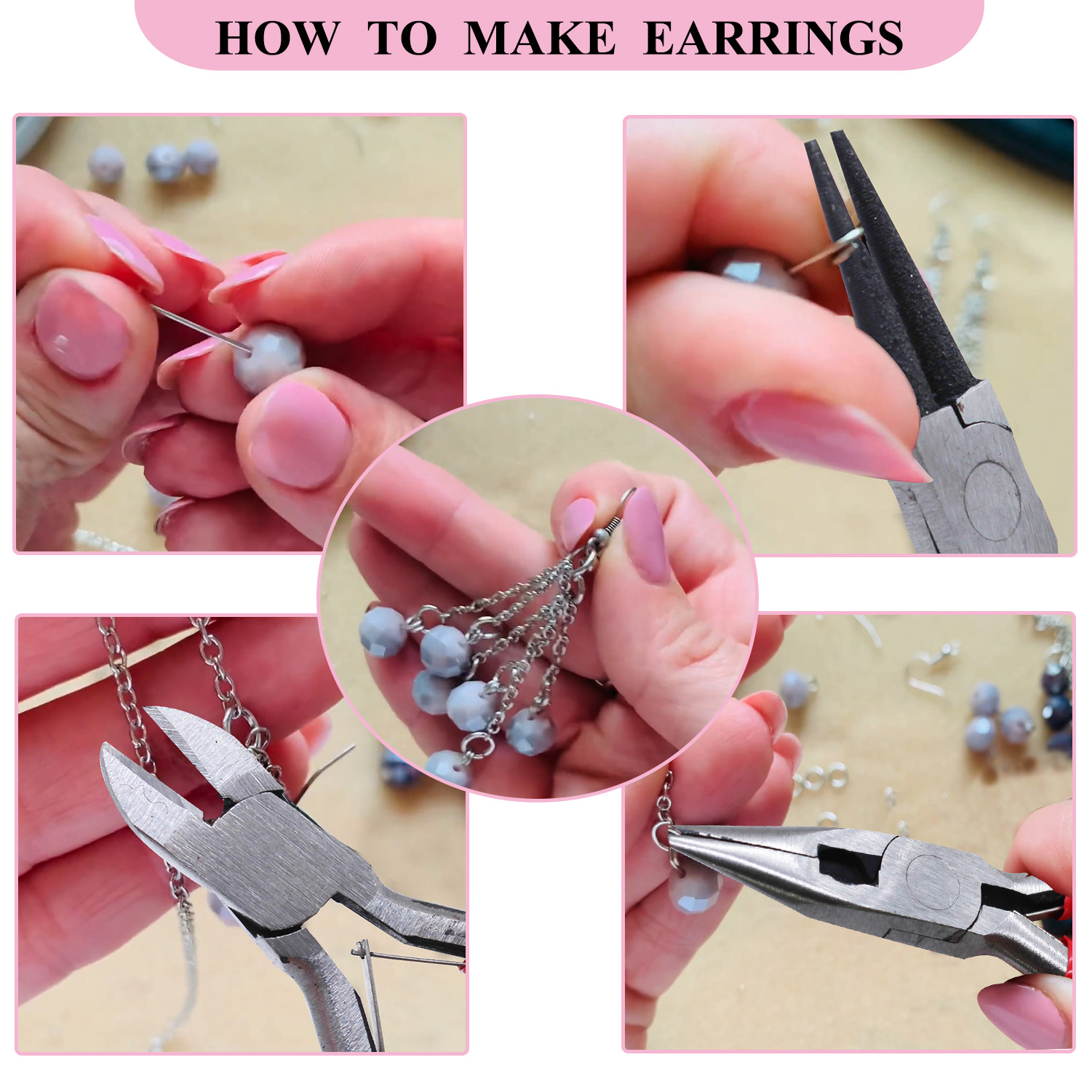 24Pcs Jewelry Making Tools Kit - Jewelry Making Round Nose Pliers 리뷰 및 가격