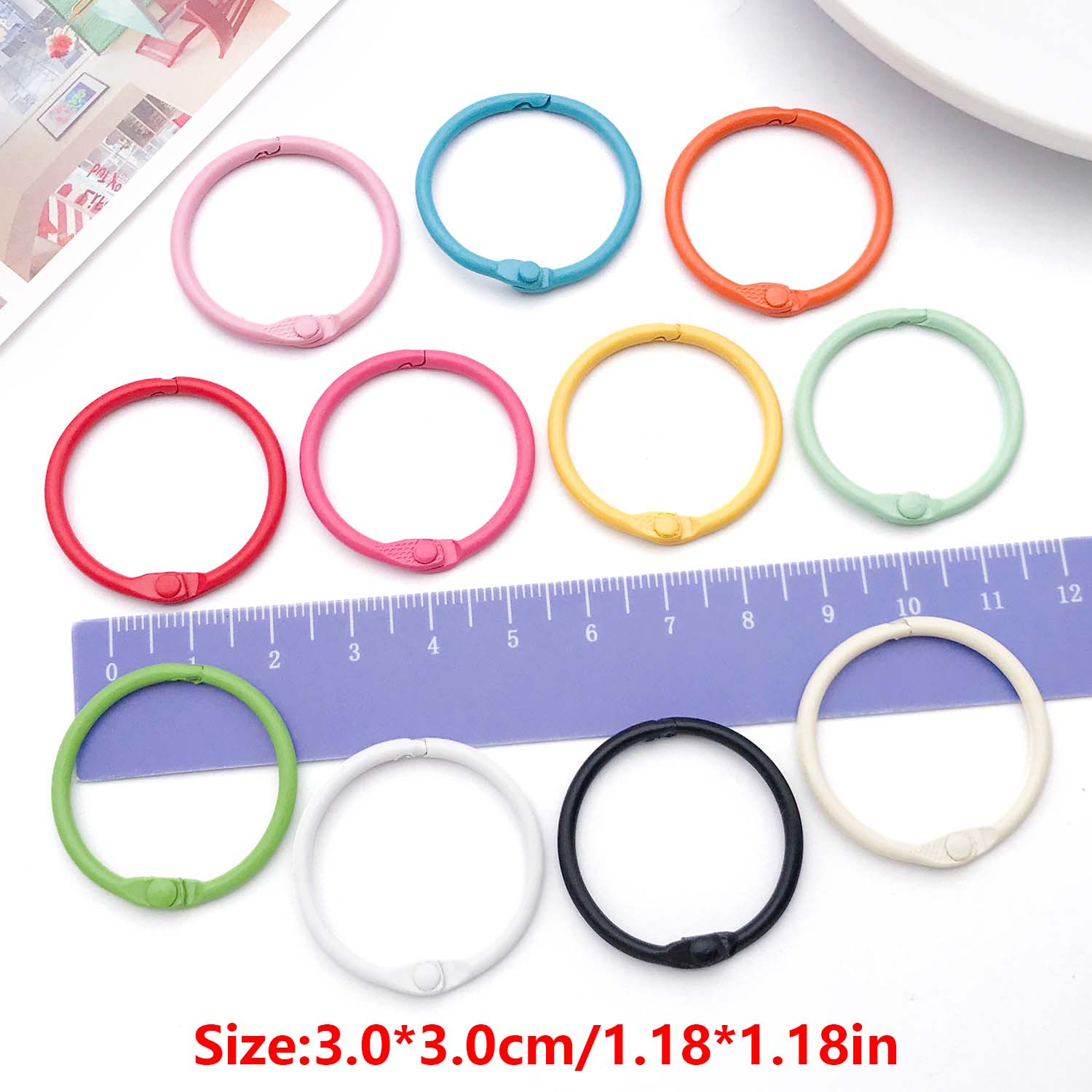20pcs Binder Rings Loose Leaf  - Jewelry Making Guide Book 리뷰 및 가격