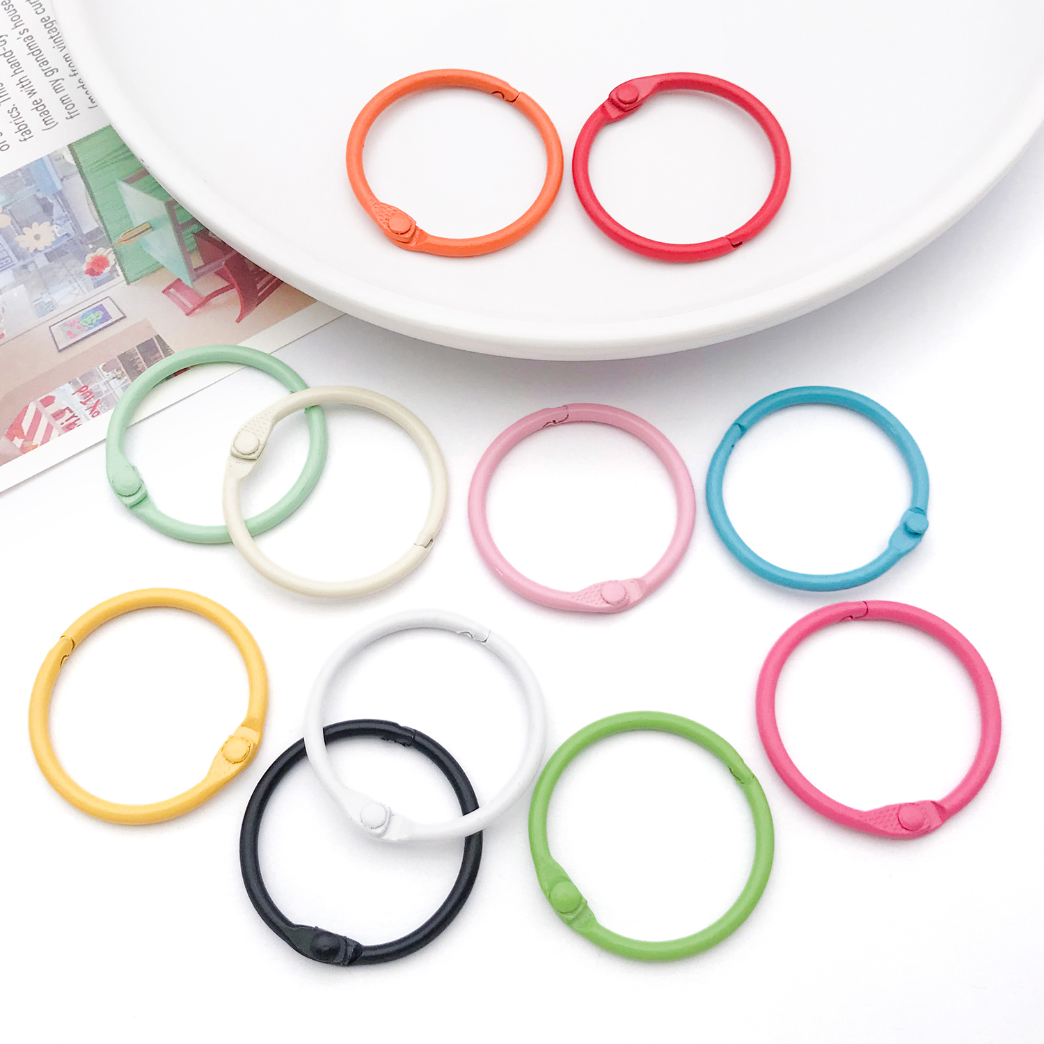 20pcs Binder Rings Loose Leaf  - Jewelry Making Guide Book 리뷰 및 가격