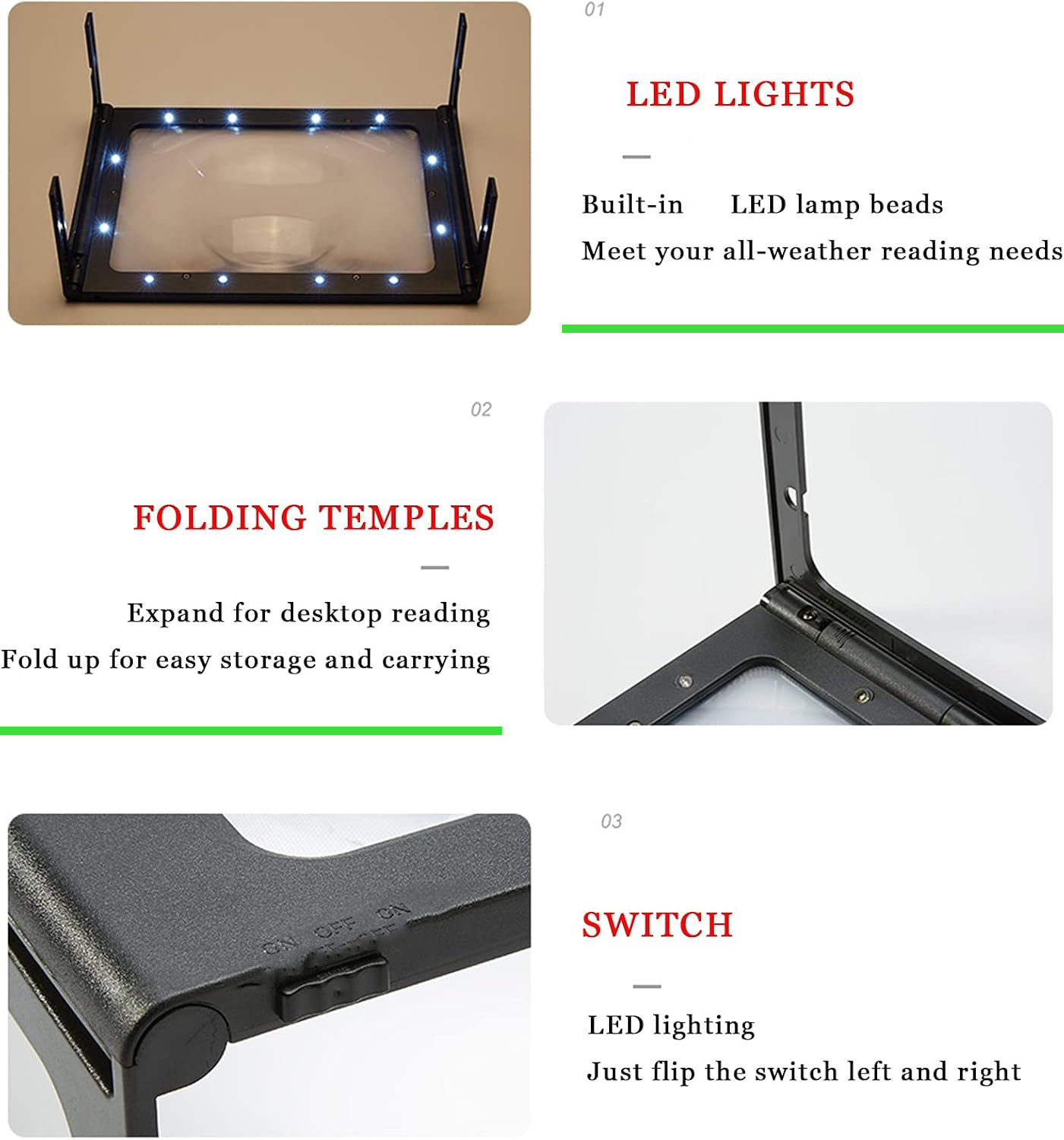 3X LED Magnifying Glass with S - Jewelry Making For Seniors 리뷰 및 가격