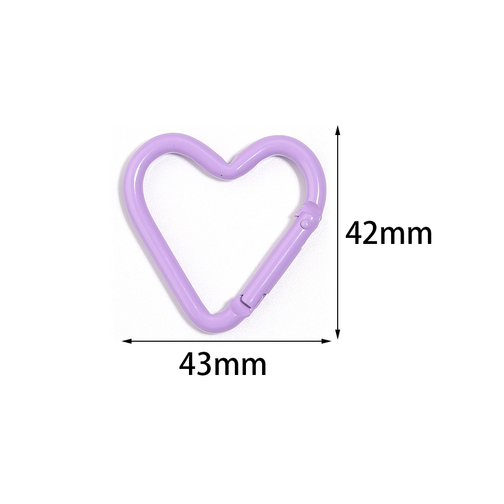 5pcs Colorful Heart-shaped Alu - Jewelry Making Materials 리뷰 및 가격