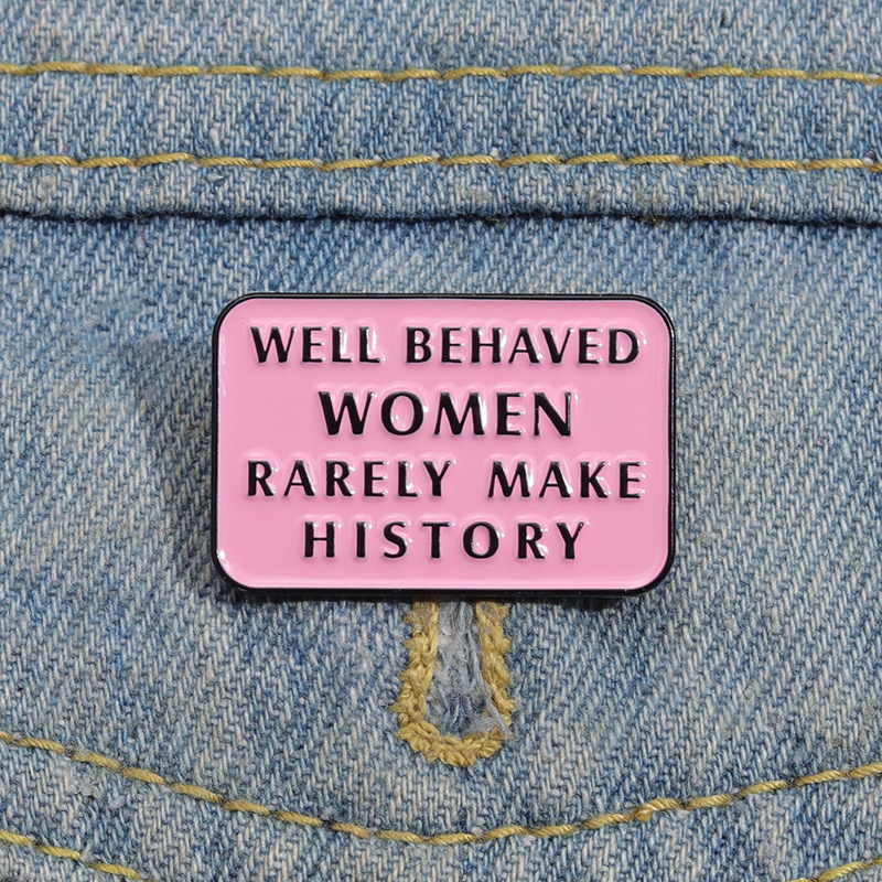 Feminist Enamel Pins Well Beha - Jewelry Making History 리뷰 및 가격