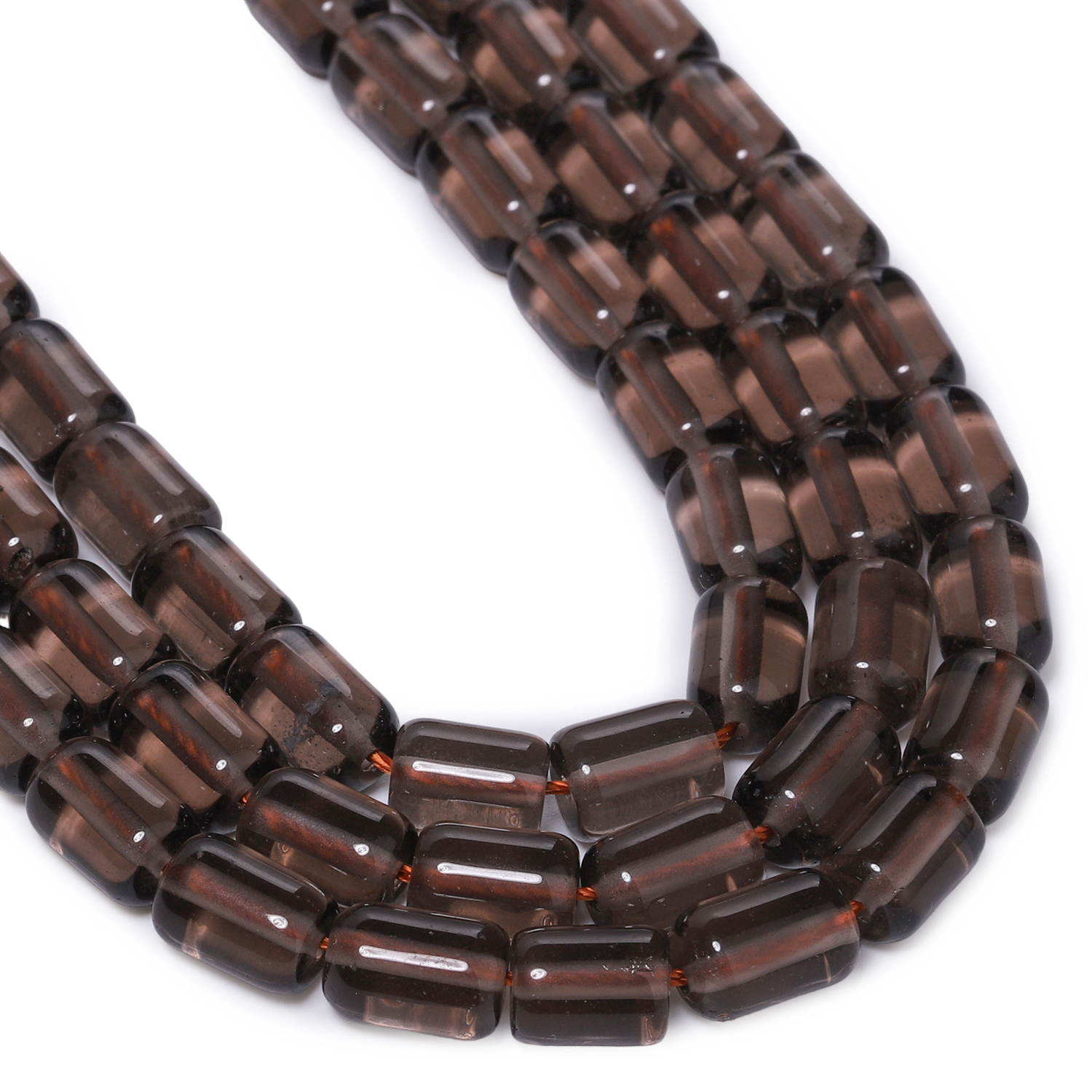 Natural Smoky Quartz Stone Tub - Seed Bead Tube 리뷰 및 가격