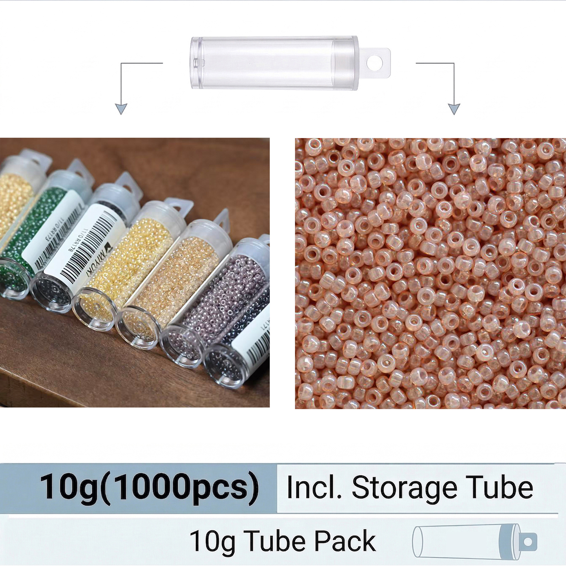 MIYUKI RR 11/0 Opaque Jade See - Seed Bead Tube 리뷰 및 가격