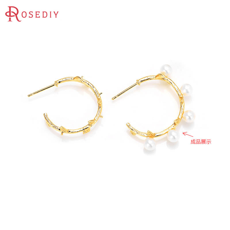 6PCS 18K Gold Color Brass with - Jewelry Making Pieces 리뷰 및 가격