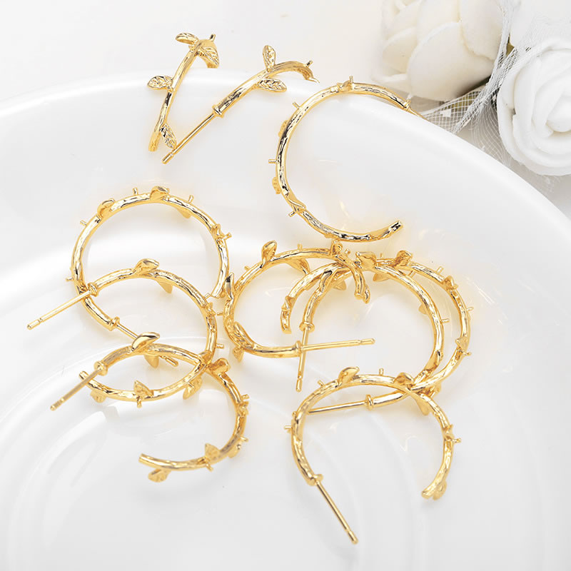 6PCS 18K Gold Color Brass with - Jewelry Making Pieces 리뷰 및 가격