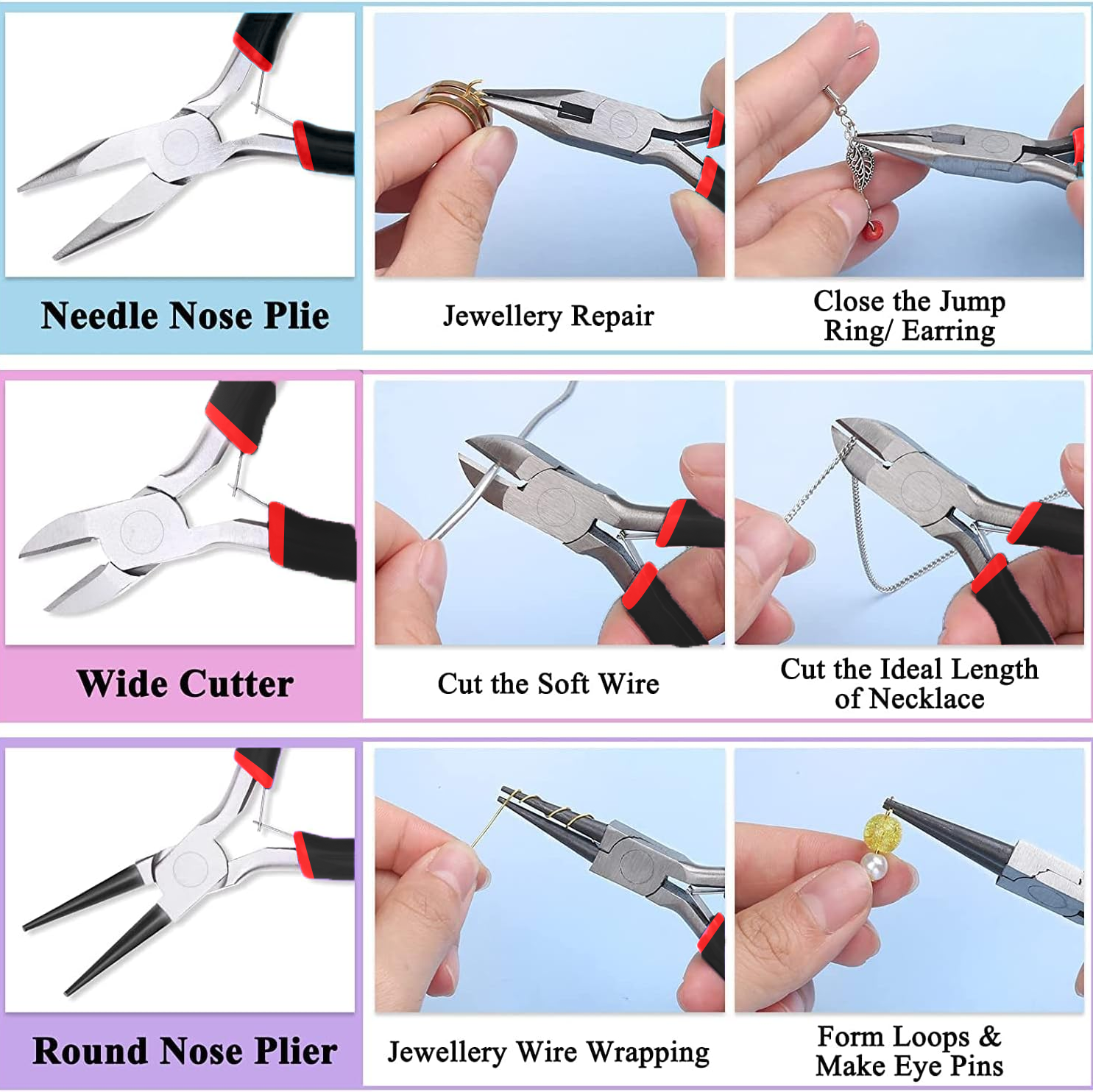 3pcs Jewelry Making Pliers Set - Jewelry Making Round Nose Pliers 리뷰 및 가격