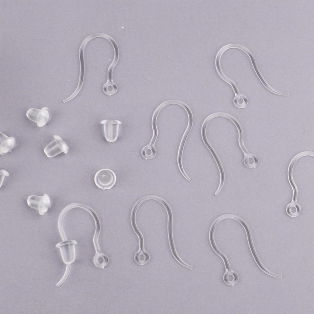 40pcs Clear Plastic Earring Ho - Jewelry Making Materials 리뷰 및 가격