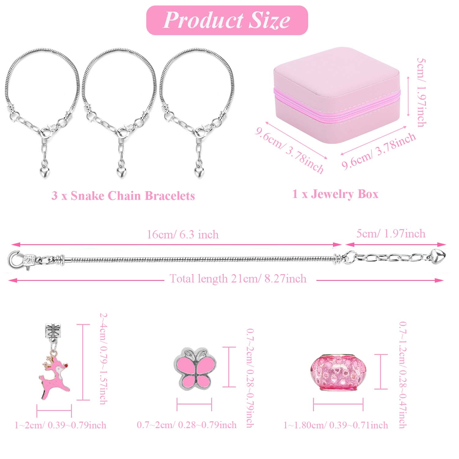 68pcs pink beaded jewelry set, - Jewelry Making Pieces 리뷰 및 가격