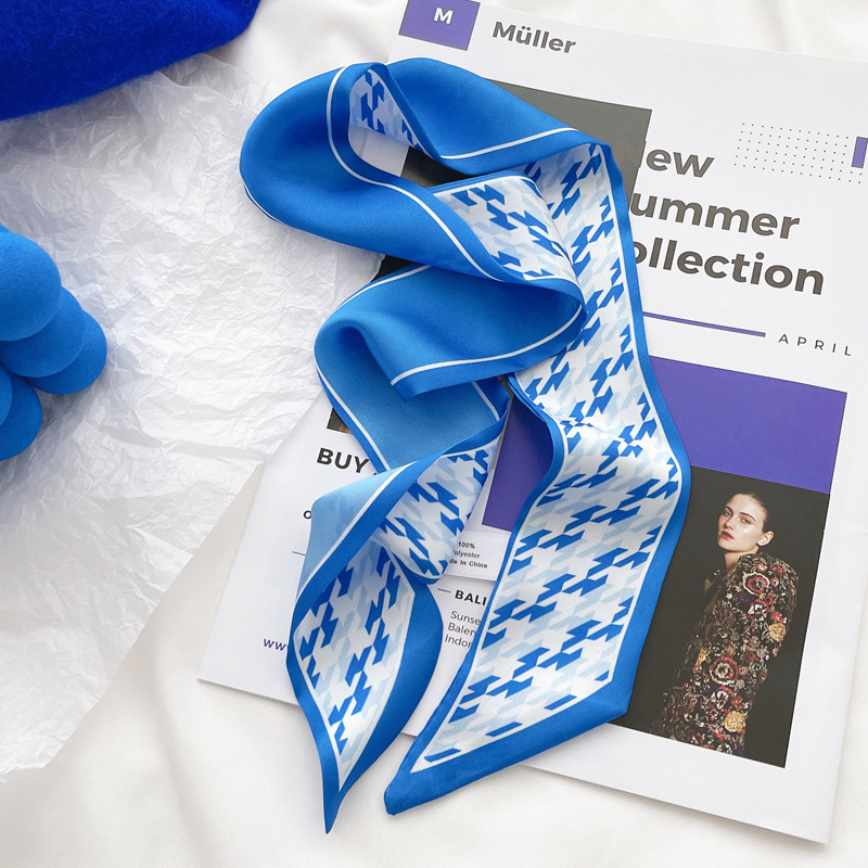 Klein blue silk scarf new chec - Jewelry Making Adults 리뷰 및 가격