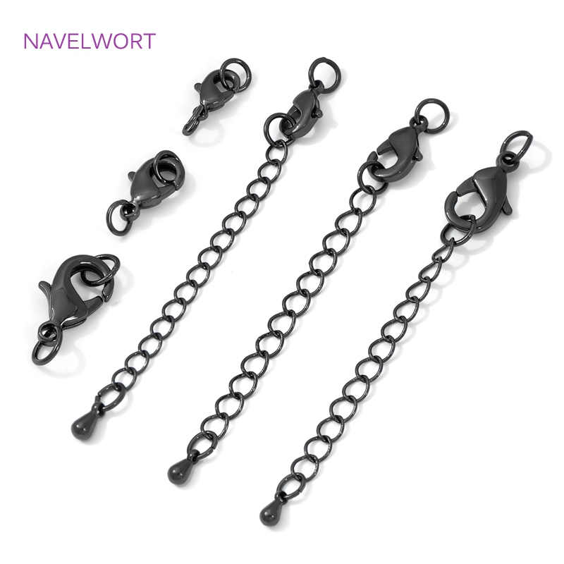 Black Color Brass Lobster Clas - Jewelry Making Chain 리뷰 및 가격