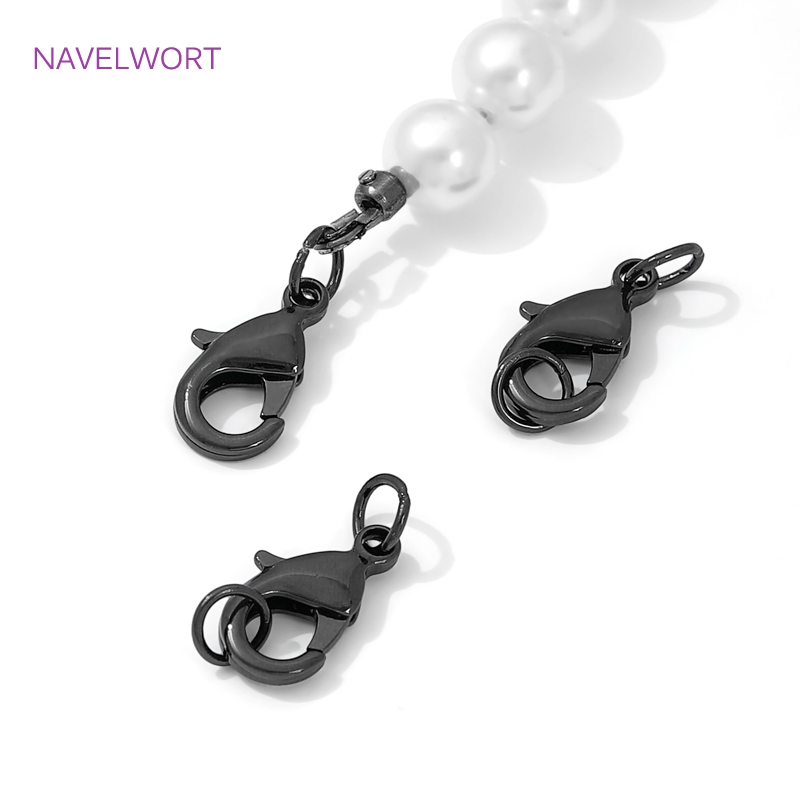 Black Color Brass Lobster Clas - Jewelry Making Chain 리뷰 및 가격