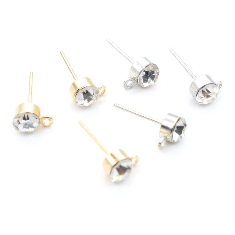50pcs Stud Earrings Pins with  - Jewelry Making Pieces 리뷰 및 가격
