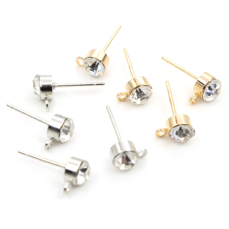 50pcs Stud Earrings Pins with  - Jewelry Making Pieces 리뷰 및 가격