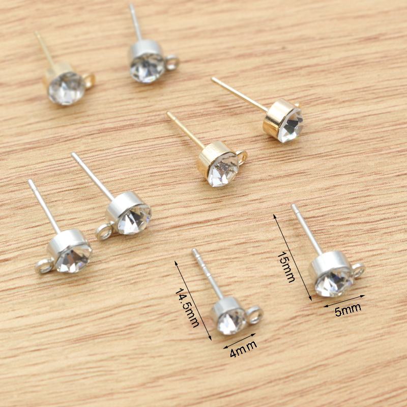 50pcs Stud Earrings Pins with  - Jewelry Making Pieces 리뷰 및 가격