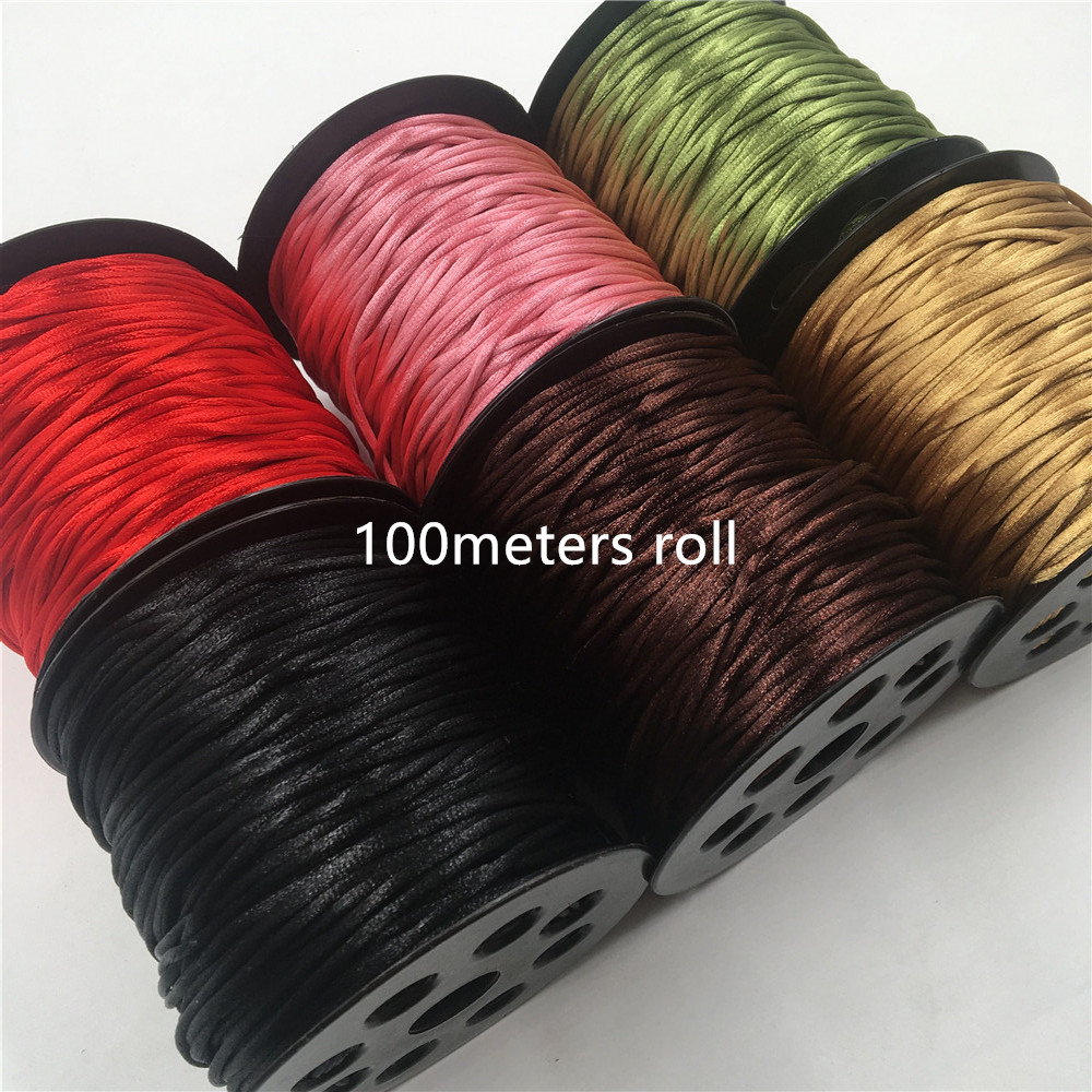 2mm 10-225meters/roll Chinese  - Knotting Cord Silk 리뷰 및 가격